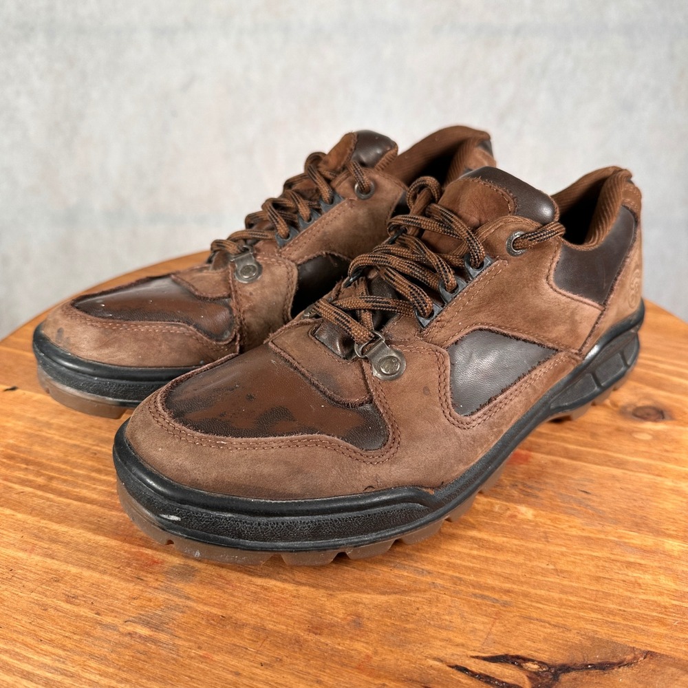 Coleman Dry Hiking Shoes Mens 8 Brown  Waterproof Leather Suede Low Top